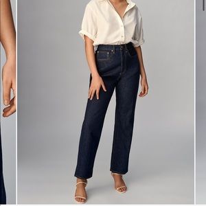 NWT Aritzia Denim Forum Joni High Rise Loose 29L